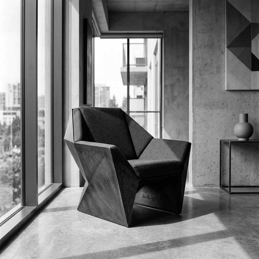 Geometric Accent Chair